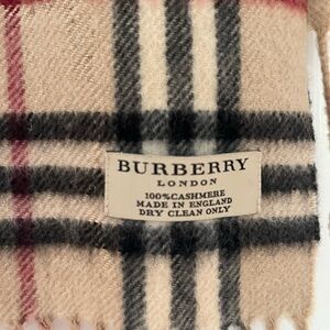 Burberry Beige Cashmere Scarf